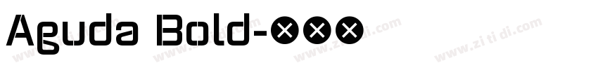 Aguda Bold字体转换